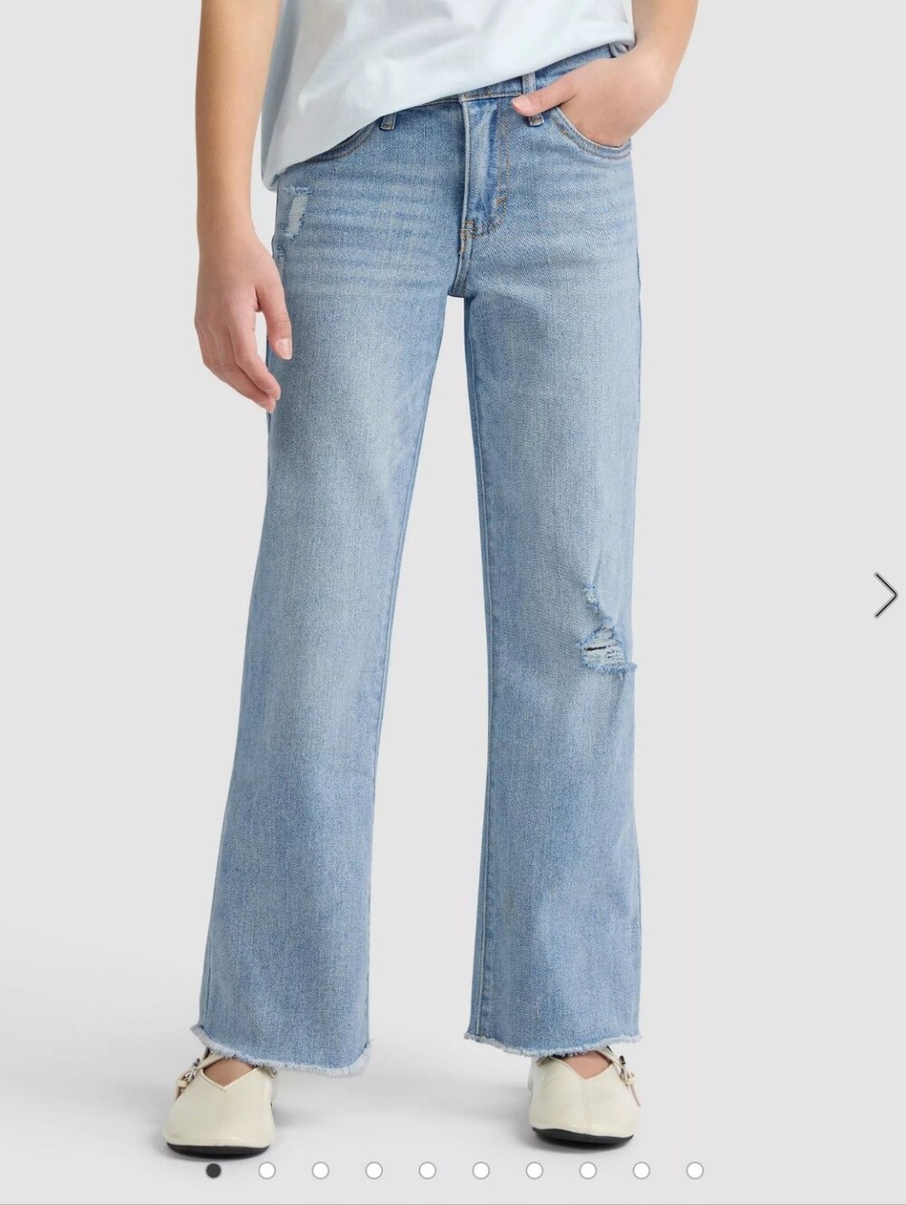 Girls LEVIS Wide Leg Pant - SIZE 5 REG - Picture 4 of 7